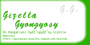 gizella gyongyosy business card